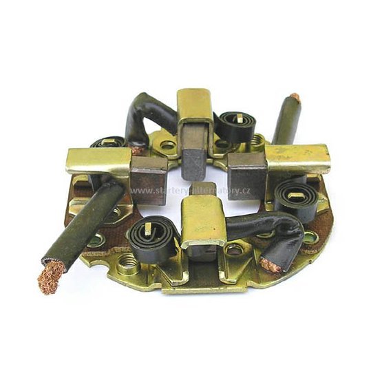 Držák uhlíků startéru MITSUBISHI M649T20471 M649X20471 ME701467, CARGO 138963, vč. 2ks uhlíků, 12V