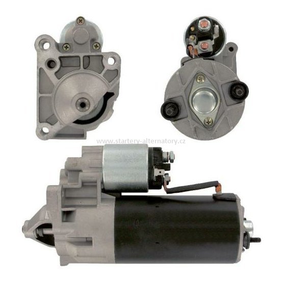 Starter LINDE H20T, H25T, H30T, H35T, řada 351-02,03 (Renault), 12V/1.7kW