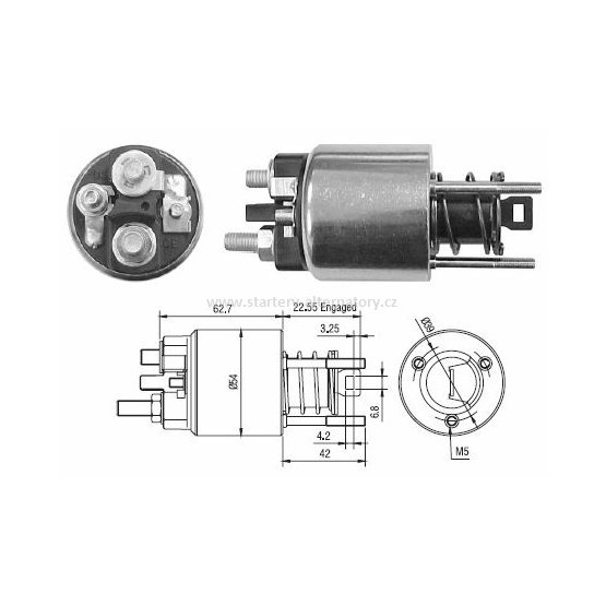 Spínací cívka MAGNETI MARELLI, BMW, startéry: 63111006, 63223537, 63293537, 12V