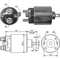 Spínací cívka HITACHI 2114-37613 2114-37673 2114-97612, Hitachi S114-850, 12V