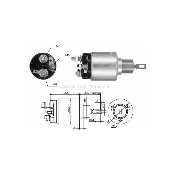 Spínací cívka BOSCH 0331303134 2339303273, 12V