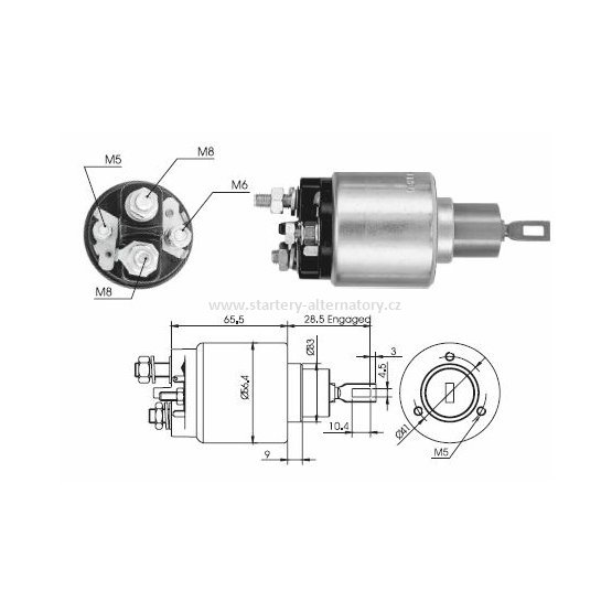Spínací cívka BOSCH 0331303116 0331303117 0331303616 0331303617 2339303246, 12V