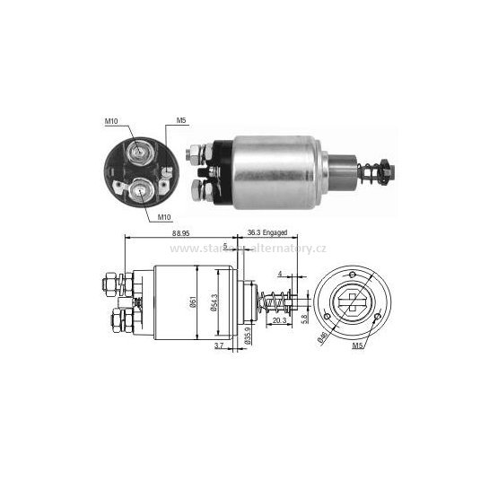 Spínací cívka BOSCH 0331402002 0331402003 9330081030, 12V