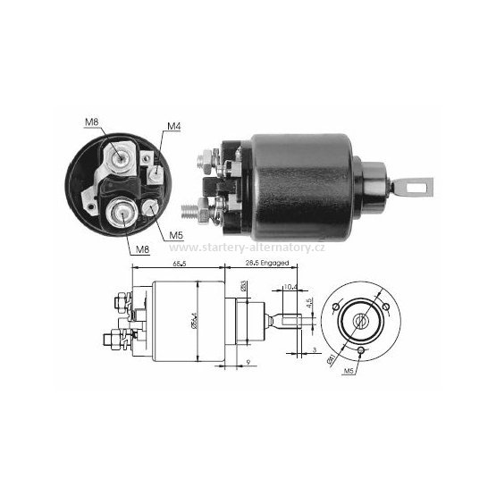 Spínací cívka BOSCH 0331302087 0331303003 0331303007 0331303010 0331303015, 12V