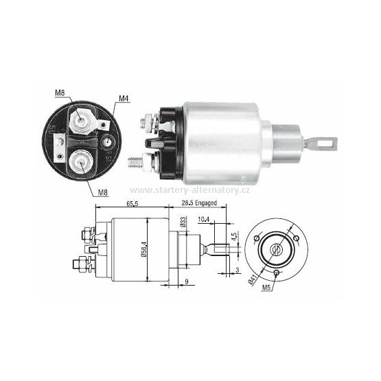 Spínací cívka BOSCH 0331303005 0331303016 0331303028 0331303031 2339303283, 12V
