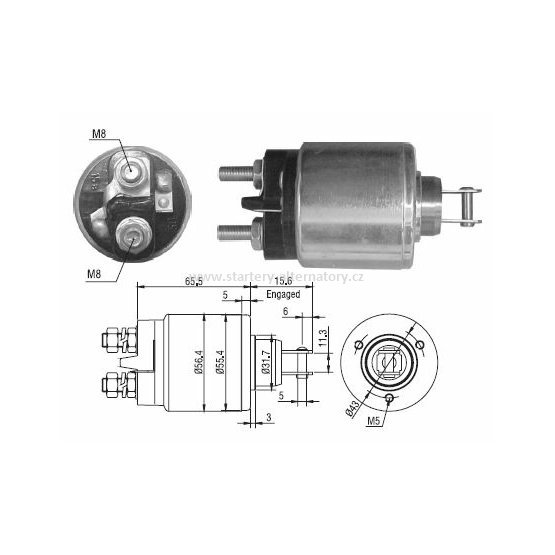 Spínací cívka LADA 21083708805 21083708808, 12V