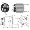Spínací cívka VALEO 106142 106143 182459 182460 594053 CED546 CED548, 12V
