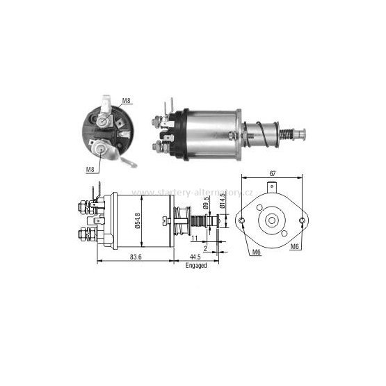 Spínací cívka LUCAS 76906 76925, 12V