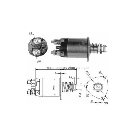 Spínací cívka MAGNETI MARELLI 63600483 63600493 85530280 85530290, LADA 63600507, FEMSA  10332-9,12V