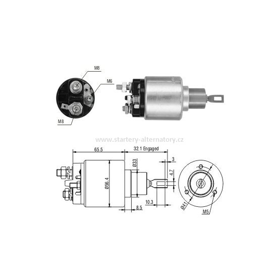 Spínací cívka BOSCH 0331303100 0331303102 0331303124 0331303125 0331303167 0331303600 0331303624,12V