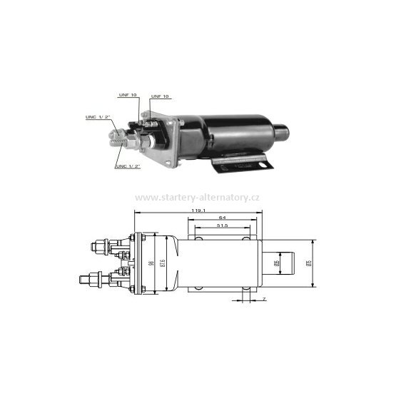 Spínací cívka DELCO, CATERPILLAR, CUMMINS