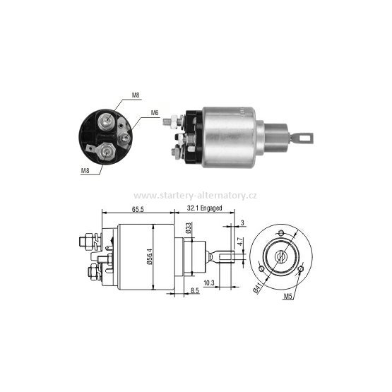 Spínací cívka BOSCH 0331303092 0331303137 0331303140 0331303540 0331303640, 12V