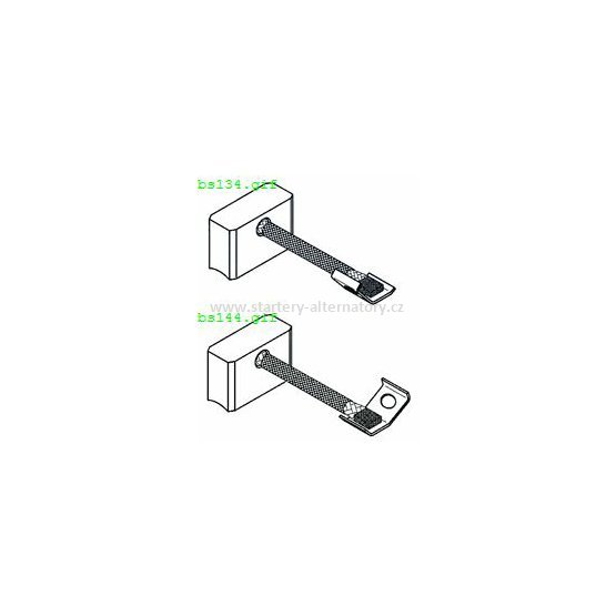 Uhlíky startéru 12V 10x25x17mm BOSCH BSX134-144/4 (4ks)