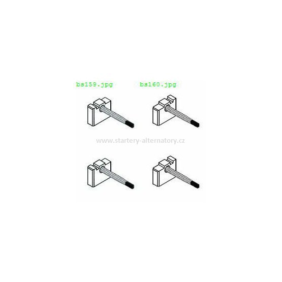 Uhlíky startéru 12V 5x16x13mm BOSCH BSX159-160/4 (4ks)