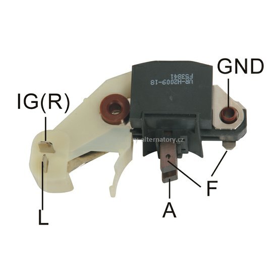 Regulátor alternátoru MITSUBISHI (Mobiletron VR-H2009-18) CARGO 131290, 14.7V