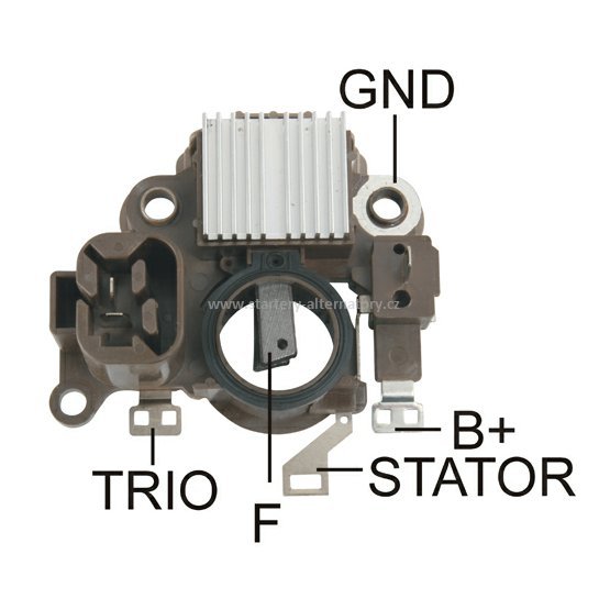 Regulátor alternátoru MITSUBISHI (Mobiletron VR-H2009-64) A866X24572 CARGO 138632, 14.7V