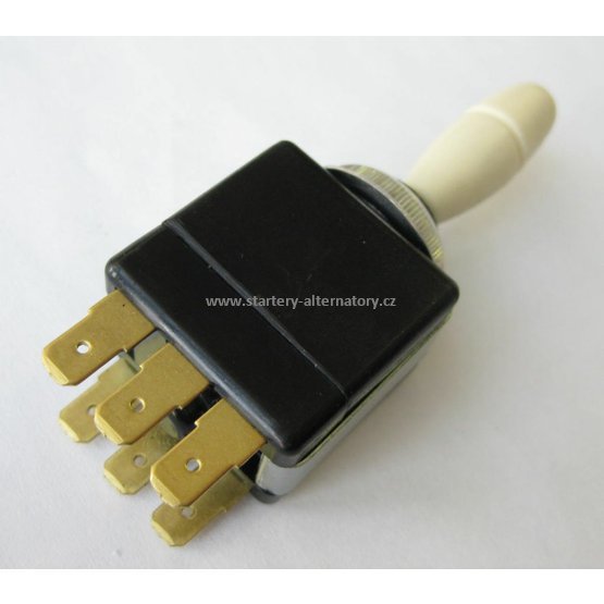 Přepínač blinkrů páčkový 12V/5A (krátký) MTS, PAL  443853108033