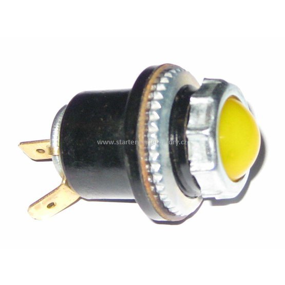 Kontrolka žlutá malá (bakelitová) konektory, ZETOR, PV3S